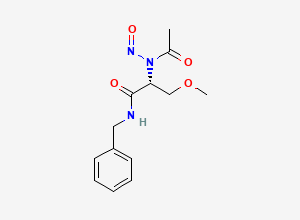 Two-dimensional chemical structure of N-Nitroso Lacosamide