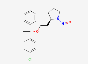 Two-dimensional chemical structure of N-Nitroso Clemastine