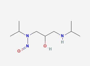 Two-dimensional chemical structure of Mono Nitroso Metoprolol EP Impurity M