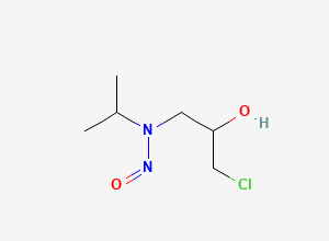 Two-dimensional chemical structure of N-Nitroso Esmolol Hydroxy Chloro Impurity