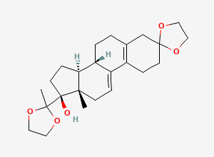 Two-dimensional chemical structure of Ulipristal Impurity 8, CAS 1655514-79-6