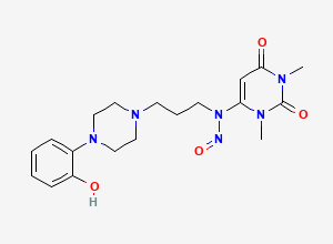 Two-dimensional chemical structure of N-Nitroso O-Desmethyl Urapidil