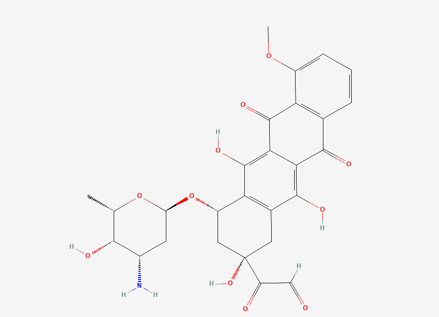 Two-dimensional chemical structure of Doxorubicin Impurity 20