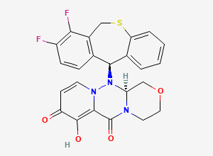 Two-dimensional chemical structure of Baloxavir Impurity 2, CAS 2571566-81-7