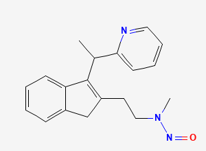 Two-dimensional chemical structure of N-Nitroso N-Desmethyl Dimetindene