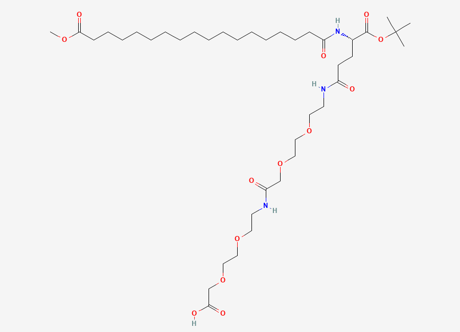 Two-dimensional chemical structure of Semaglutide Impurity 63