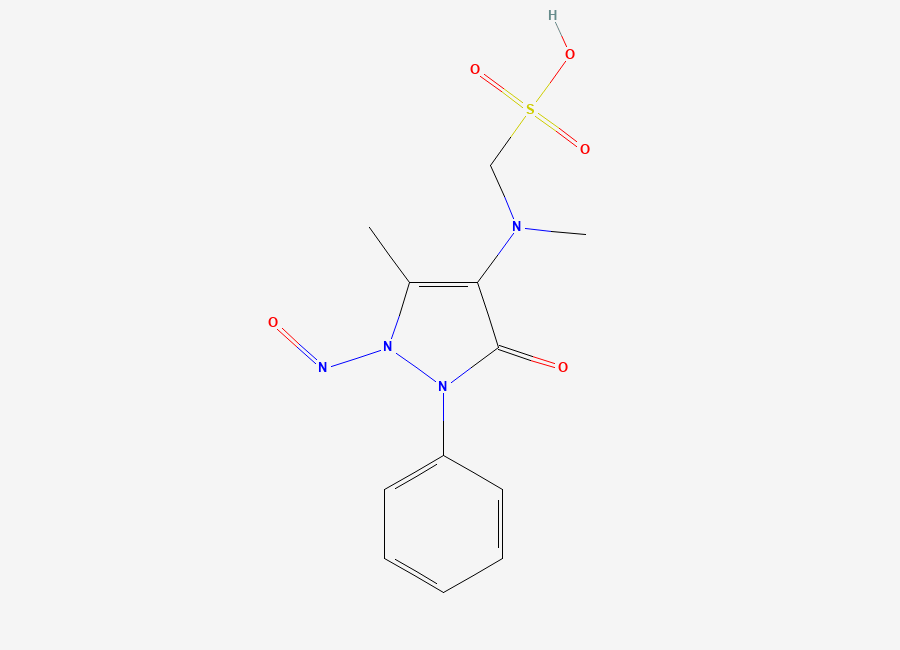 Two-dimensional chemical structure of N-Nitroso Metamizole Impurity 2