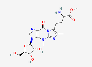 Two-dimensional chemical structure of Uridine Impurity 4, CAS 898543-15-2