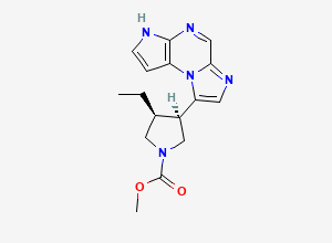 Two-dimensional chemical structure of Upadacitinib N1-Methyl Ester Impurity
