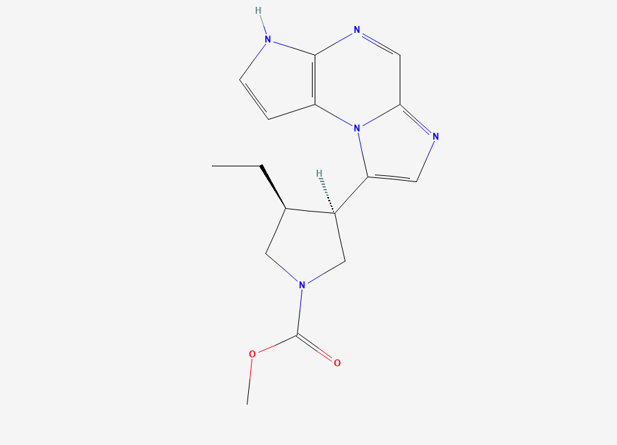 Two-dimensional chemical structure of Upadacitinib N1-Methyl Ester Impurity