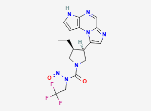Two-dimensional chemical structure of N-Nitroso Upadacitinib (Possibility 2)