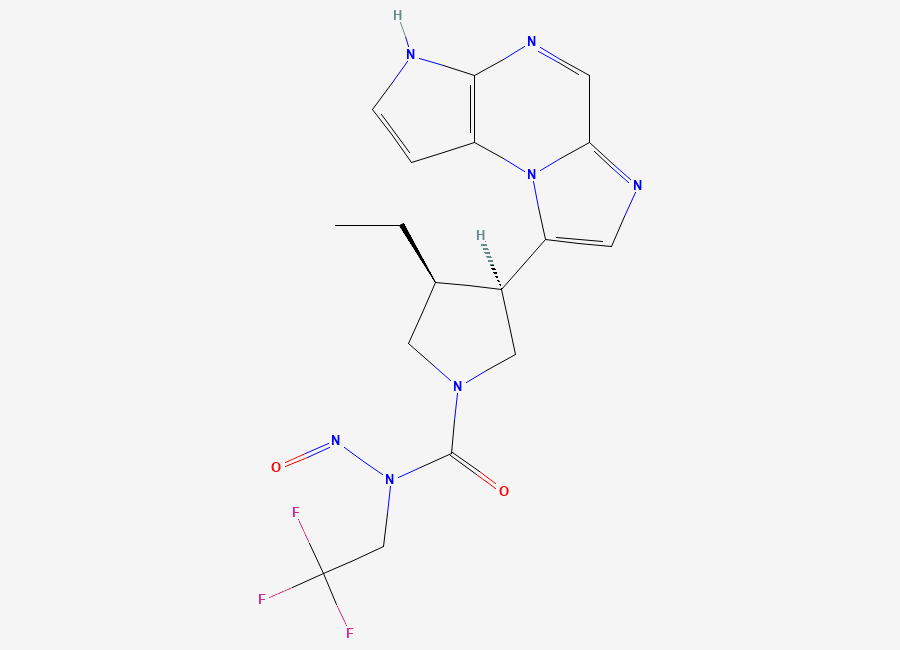Two-dimensional chemical structure of N-Nitroso Upadacitinib (Possibility 2)