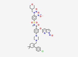 Two-dimensional chemical structure of N-Nitroso Venetoclax DNA Impurity
