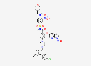 Two-dimensional chemical structure of N-Nitroso Venetoclax PNA Impurity