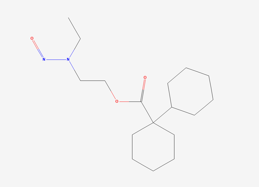 Two-dimensional chemical structure of N-Nitroso Desethyl Dicycloverine