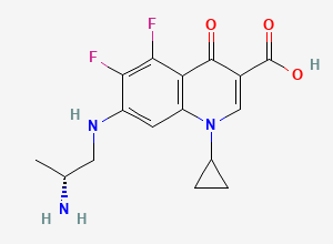 Two-dimensional chemical structure of Orbifloxacin EP Impurity B