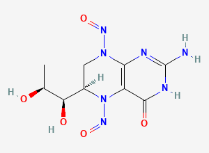 Two-dimensional chemical structure of Sapropterin Nitroso Impurity 1