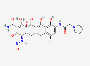 Two-dimensional chemical structure of N-Nitroso Desmethyl Eravacycline