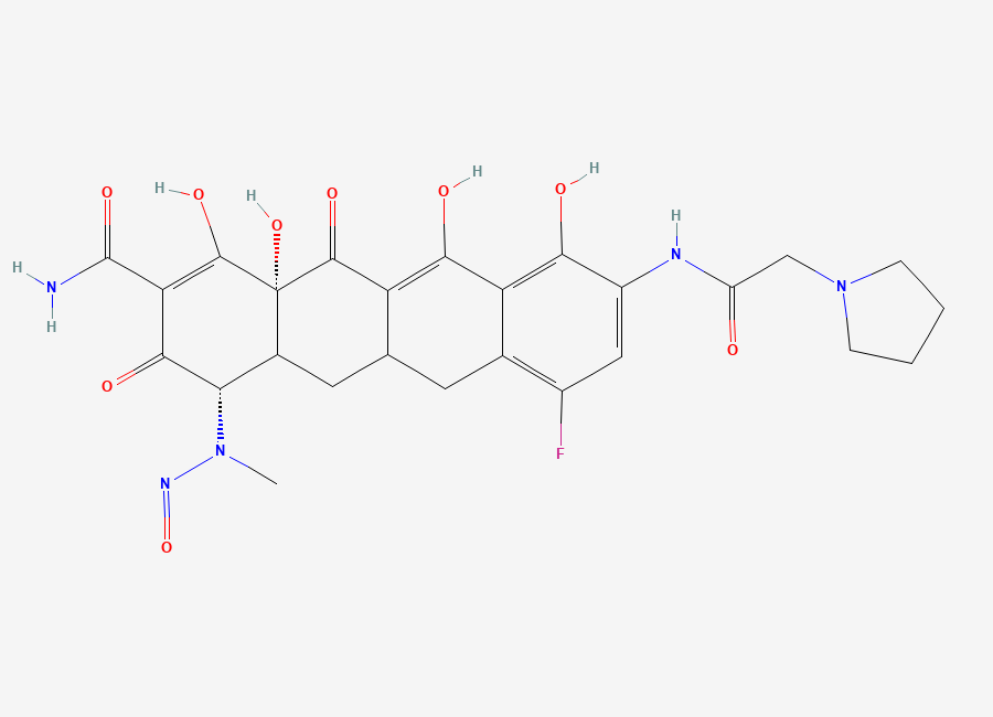 Two-dimensional chemical structure of N-Nitroso Desmethyl Eravacycline