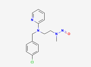 Two-dimensional chemical structure of N-Nitroso N-Desmethyl Chloropyramine