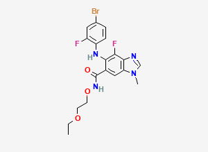 Two-dimensional chemical structure of Binimetinib Ethyl Impurity