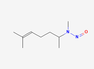 Two-dimensional chemical structure of N-Nitroso Isometheptene