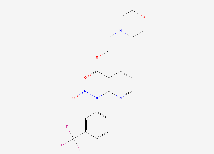 Two-dimensional chemical structure of N-Nitroso MORNIFLUMATE
