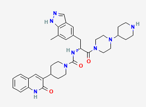 Two-dimensional chemical structure of Zavegepant Desmethyl Impurity, CAS 2923756-41-4