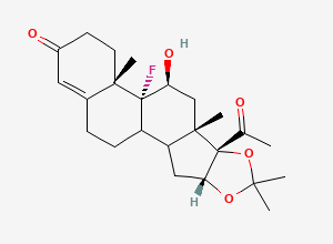 Two-dimensional chemical structure of Halcinonide Impurity N1, CAS 3093-36-5