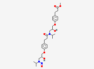 Two-dimensional chemical structure of N-Nitroso Esmolol Dimer