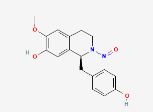 Two-dimensional chemical structure of N-Nitroso Coclaurine