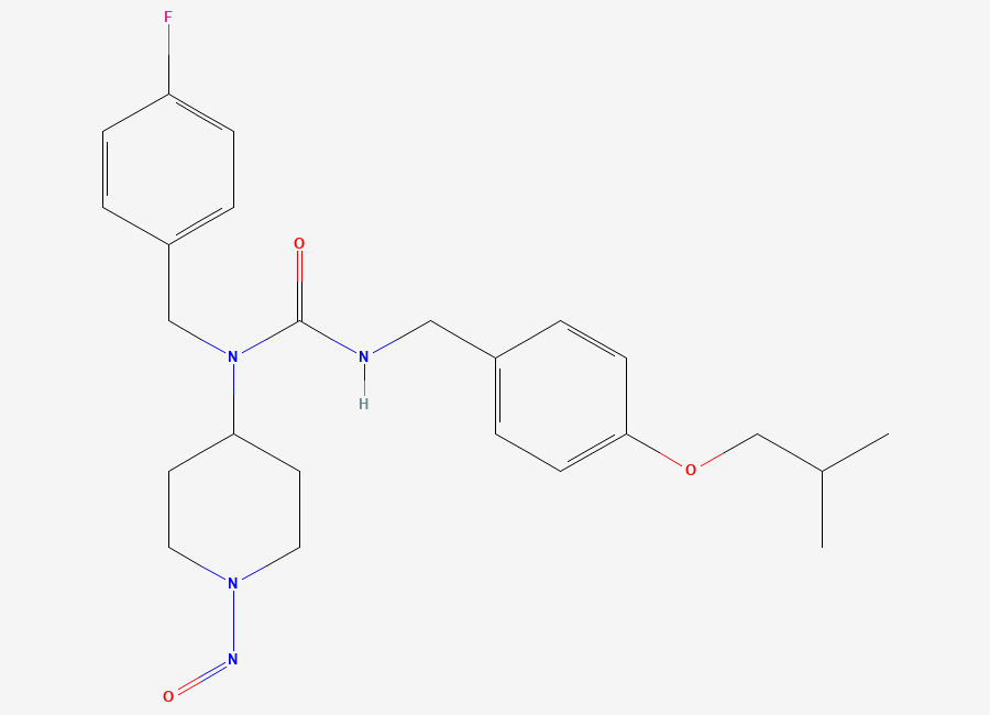 Two-dimensional chemical structure of N-Nitroso Desmethyl Pimavanserin