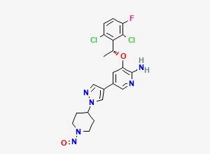 Two-dimensional chemical structure of N-Nitroso Crizotinib
