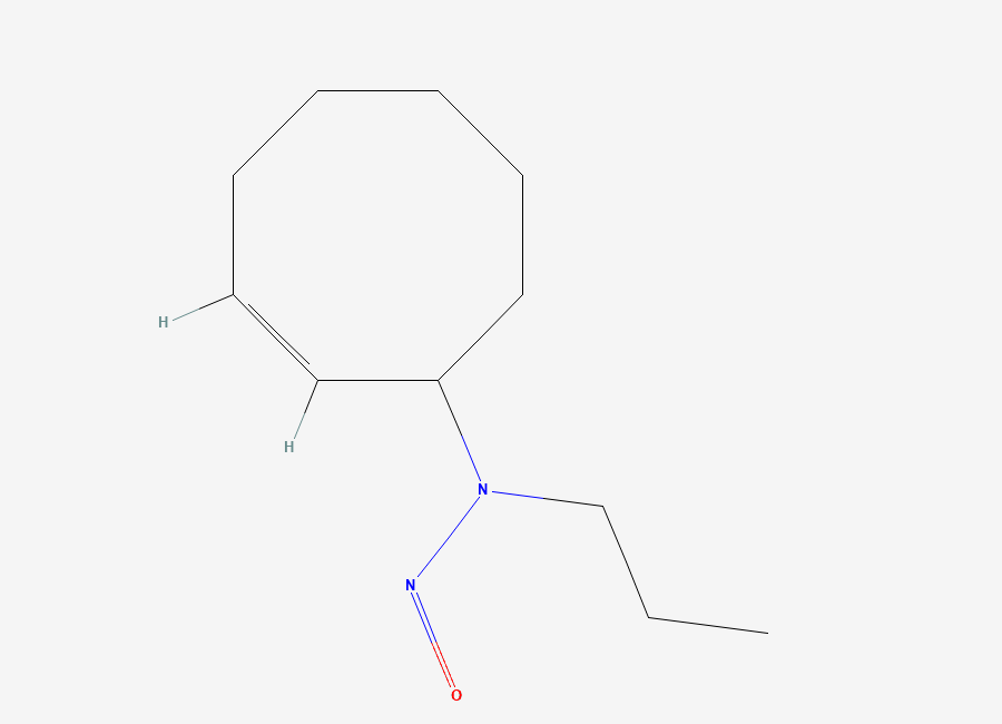 Two-dimensional chemical structure of N-Nitroso N-propylcyclooct-2-en-1-amine