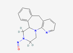 Two-dimensional chemical structure of N-Nitroso Mirtazapine EP Impurity D D4