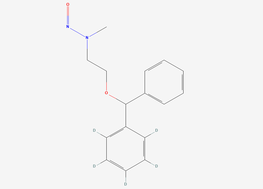 Two-dimensional chemical structure of N-Nitroso N-Desmethyl Diphenhydramine-D5