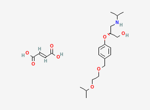 Two-dimensional chemical structure of Bisoprolol EP Impurity F (Fumrate salt), CAS 2470233-28-2