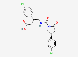 Two-dimensional chemical structure of Baclofen Impurity H