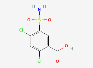 Two-dimensional chemical structure of Furosemide EP Impurity B, CAS 2736-23-4