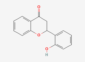 Two-dimensional chemical structure of 2'-Hydroxyflavanone