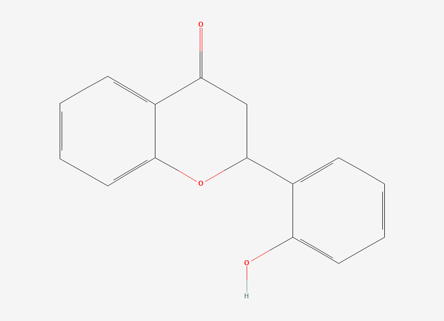 Two-dimensional chemical structure of 2'-Hydroxyflavanone