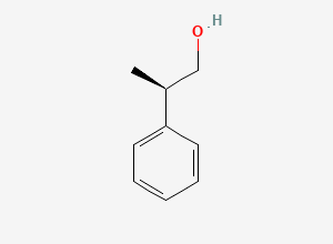 Two-dimensional chemical structure of (+)-2-Phenyl-1-propanol
