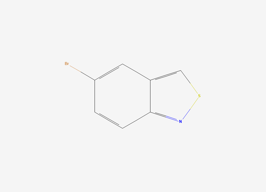 Two-dimensional chemical structure of 5-Bromo-2,1-benzothiazole