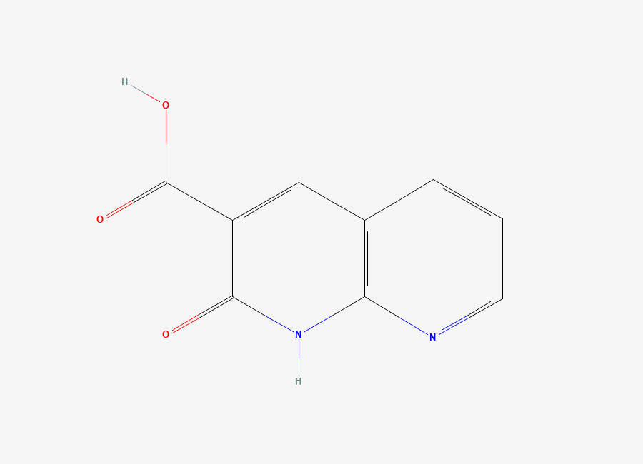 Two-dimensional chemical structure of 2-Oxo-1,2-dihydro-1,8-naphthyridine-3-carboxylic acid