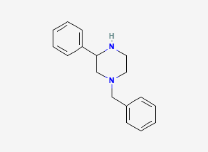Two-dimensional chemical structure of 1-Benzyl-3-phenylpiperazine