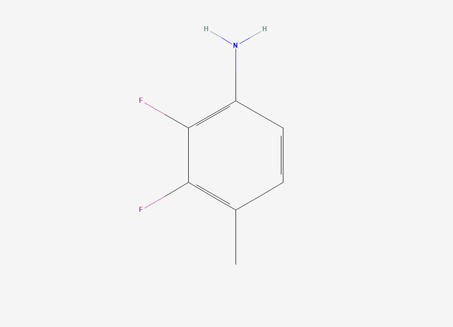 Two-dimensional chemical structure of 2,3-Difluoro-4-methylaniline