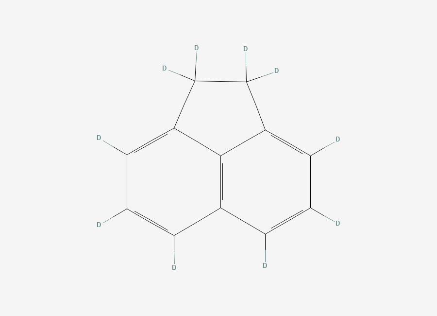 Two-dimensional chemical structure of Acenaphthene-D10, CAS 15067-26-2