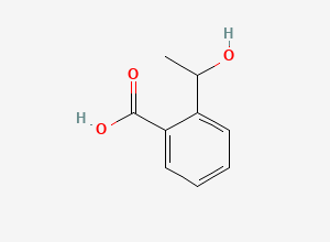 Two-dimensional chemical structure of 2-(1-Hydroxyethyl)benzoic acid