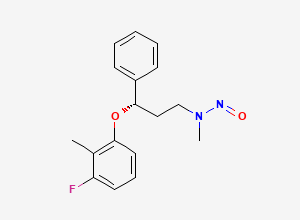 Two-dimensional chemical structure of N-Nitroso Atomoxetine Impurity F