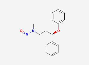 Two-dimensional chemical structure of N-Nitroso Atomoxetine EP Impurity A